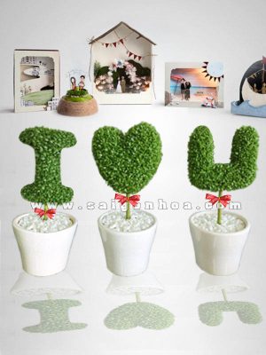 Bộ Cây May Mắn I LOVE YOU