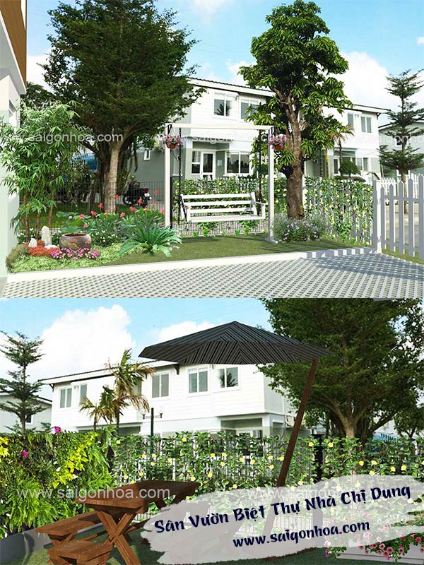 Sân Vườn Biệt Thự Nhà Chị Dung
