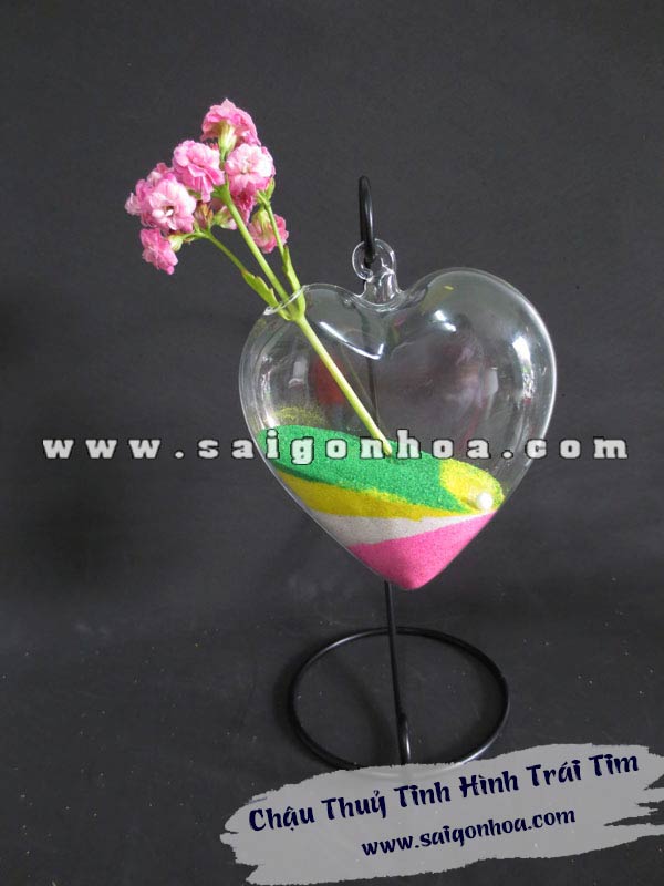 Chậu Thuỷ Tinh Hình Trái Tim