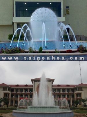 Đài Phun Nước Trang Trí Mặt Tiền Toà Nhà