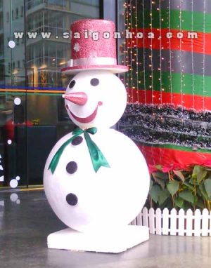 Người Tuyết Xốp Trang Trí Giáng Sinh