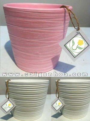 Chậu Gốm Sứ Lượn Sóng Mỹ Nghệ