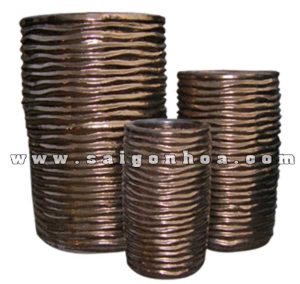 Chậu Gốm Sứ Mạ Kim Mỹ Nghệ