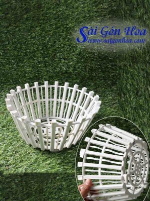 Chậu Nhựa Trồng Lan Giả Gỗ 26
