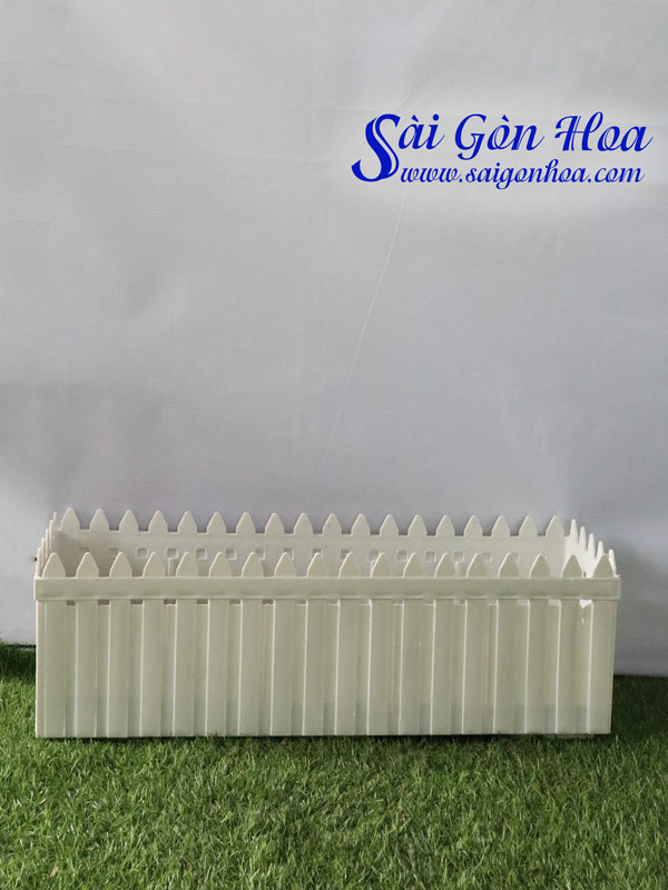 Chậu Nhựa Chữ Nhật Hàng Rào Lớn