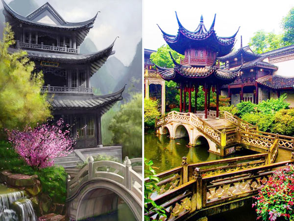 Vườn Xuân Nghệ Thuật Phong Cách Trung Hoa