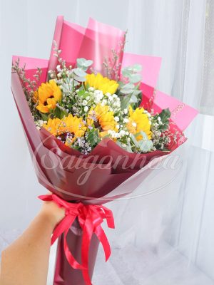 Hoa Bó Hướng Dương Chúc Mừng