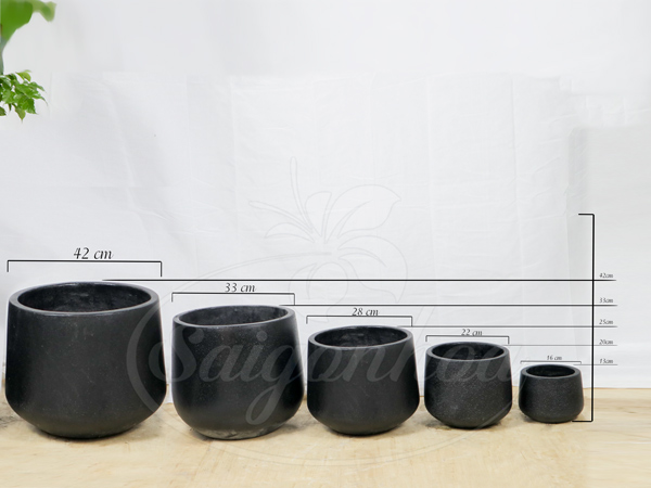 Chậu Đá Mài Remy Đen 42