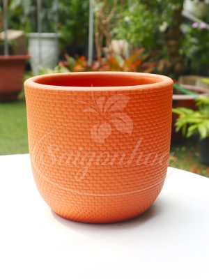 Chậu Đất Nung Chum Vân Gạch L2