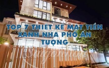 Top 7 Thiet Ke Mat Tien Xanh Nha Pho