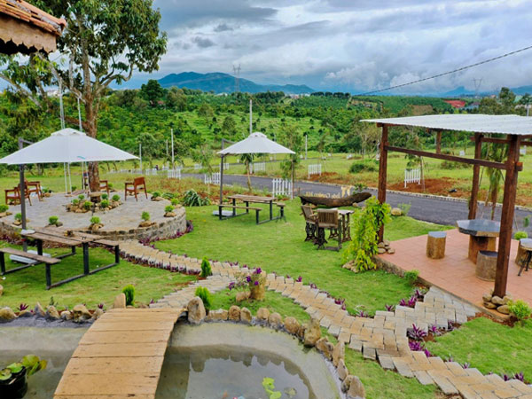 Xu hướng thiết kế sân vườn homestay