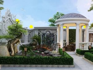 thiết kế sân vườn Tân cổ điển