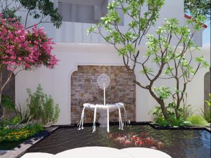 thiết kế sân vườn Tân cổ điển