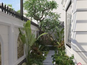 thiết kế sân vườn Tân cổ điển