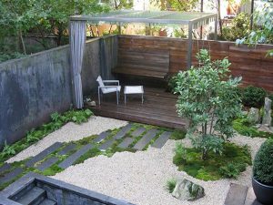 Thiết kế sân vườn phong cách tối giản