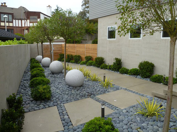 Thiết kế sân vườn phong cách tối giản