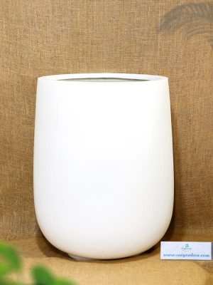 Chậu Composite Giọt Nước Trắng 52
