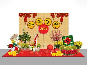 trang trí tiểu cảnh Tết
