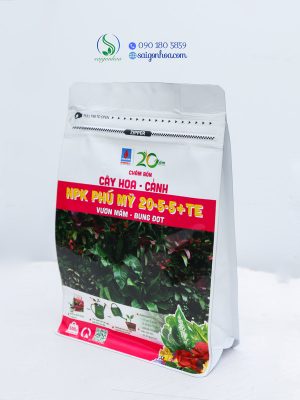 NPK Phú Mỹ 20-5-5+TE Cây Hoa Cảnh