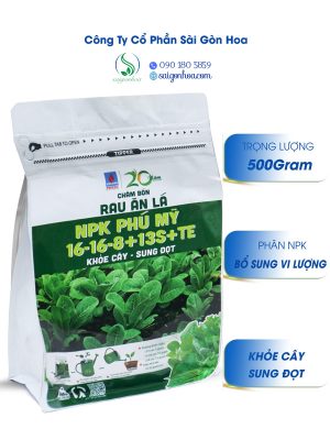 NPK Phú Mỹ 16-16-8+13S+TE Rau Ăn Lá