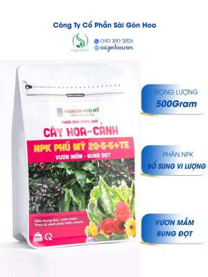 NPK Phú Mỹ 20-5-5+TE Cây Hoa Cảnh