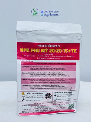 NPK Phú Mỹ 20-20-15+TE Cây Hoa-Cảnh