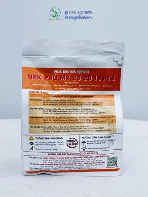 NPK Phú Mỹ 20-20-15+TE Cây Ăn Quả (Trái)