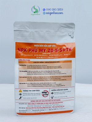 NPK Phú Mỹ 20-5-5+TE Cây Ăn Quả
