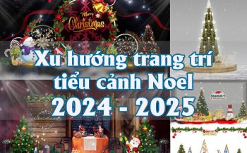 Mẫu trang trí tiểu cảnh Noel