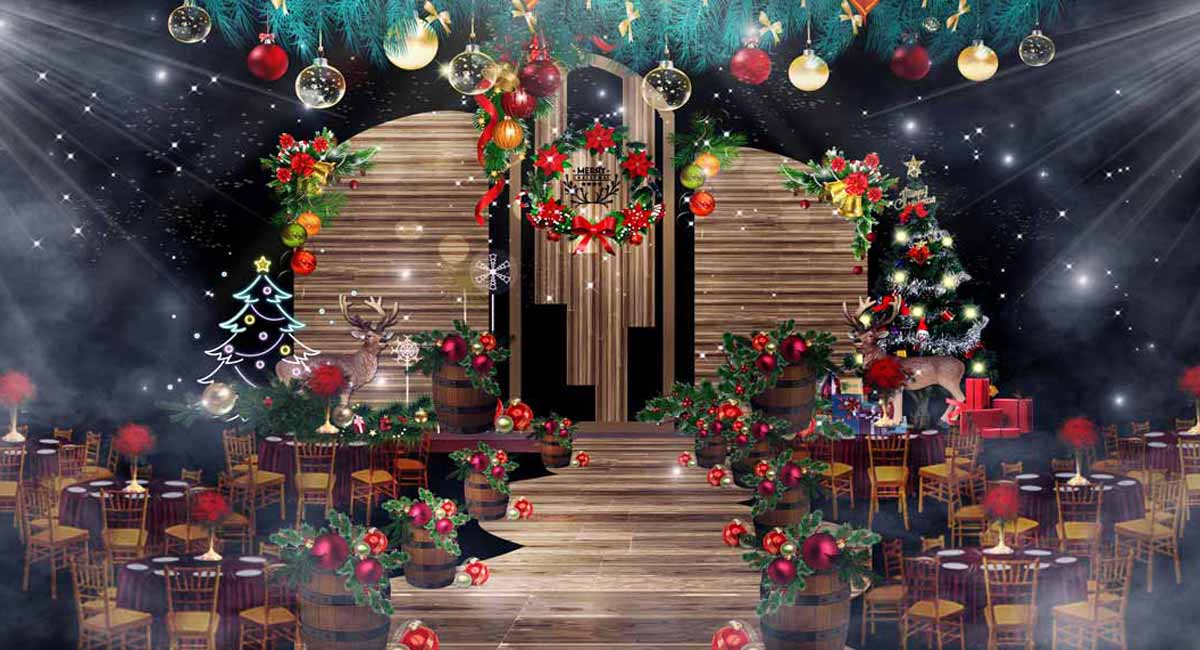 Mẫu trang trí tiểu cảnh Noel