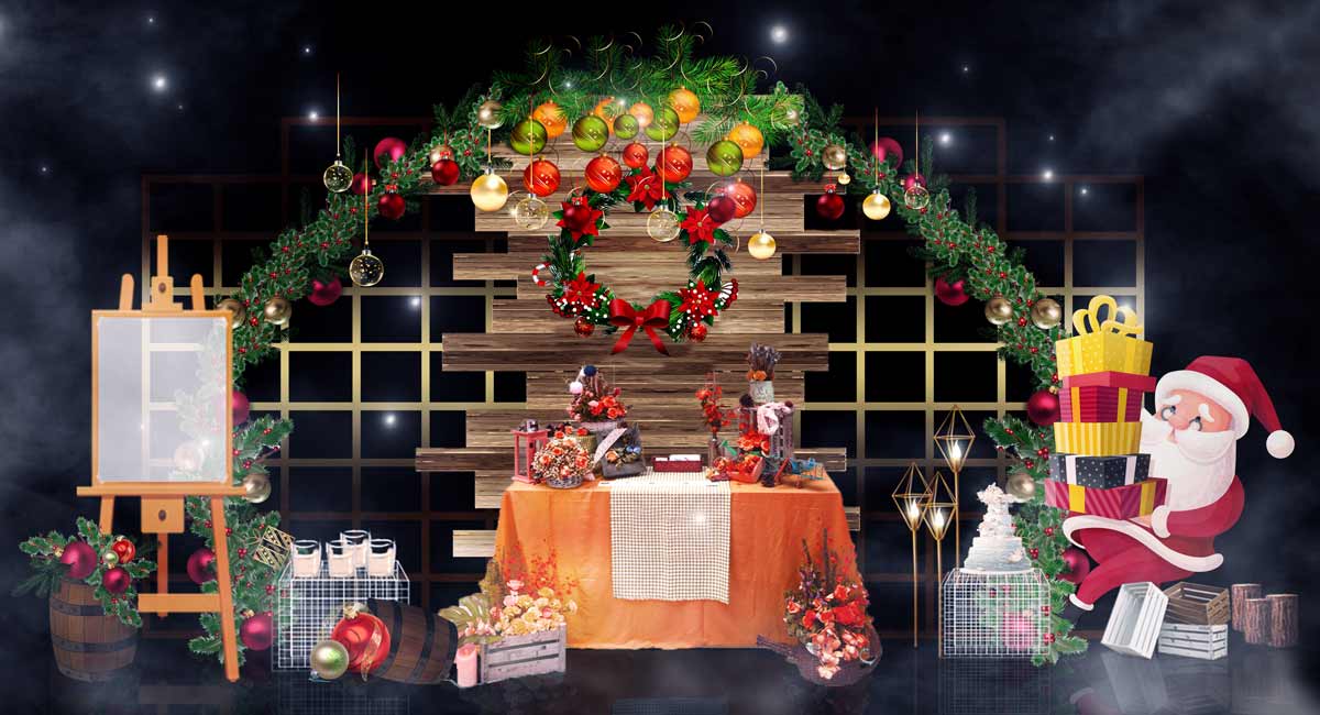 Mẫu trang trí tiểu cảnh Noel