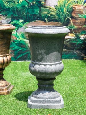 Chậu Ly Cúp Sơn Xám