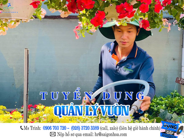 Tuyển dụng Quản Lý Vườn