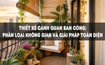 thiết kế cảnh quan ban công