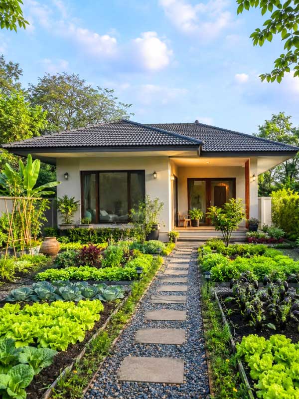Thiết Kế Cảnh Quan Sân Vườn - Vườn Rau Miền Quê