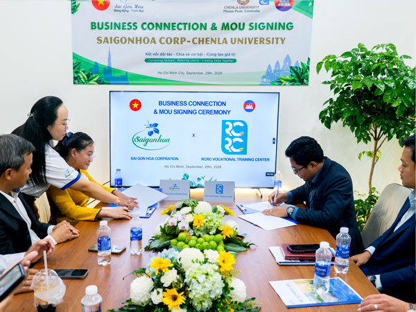 SÀI GÒN HOA VÀ RCRC VOCATIONAL TRAINING CENTER KÝ KẾT MOU – MỞ RA HÀNH TRÌNH KẾT NỐI VÀ CÙNG PHÁT TRIỂN