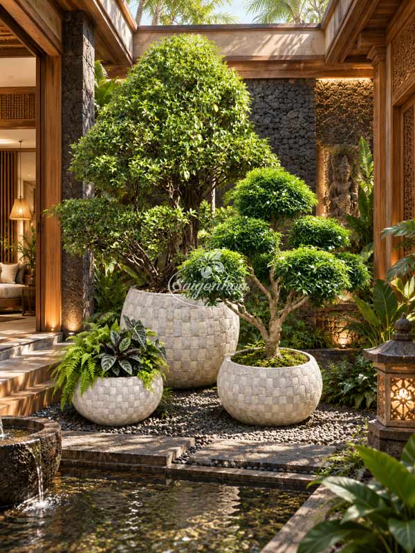 Bộ Cây Big Size Cho Giếng Trời